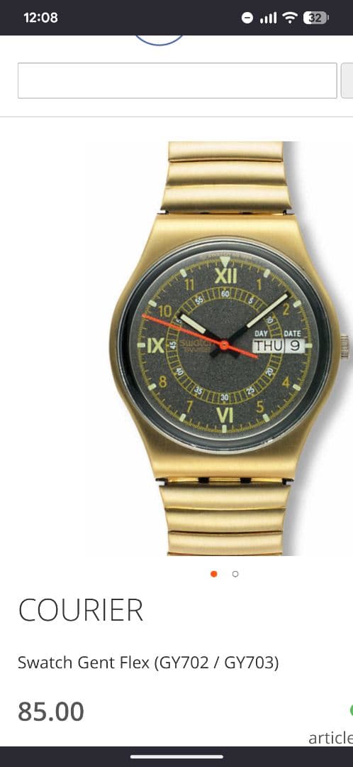 swatch GY702 Quartz Men's — Japanese