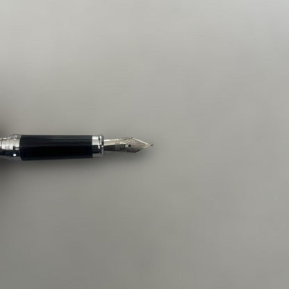 CROSS Century II Fountain Pen with silver barrel and cap, shown capped on white background