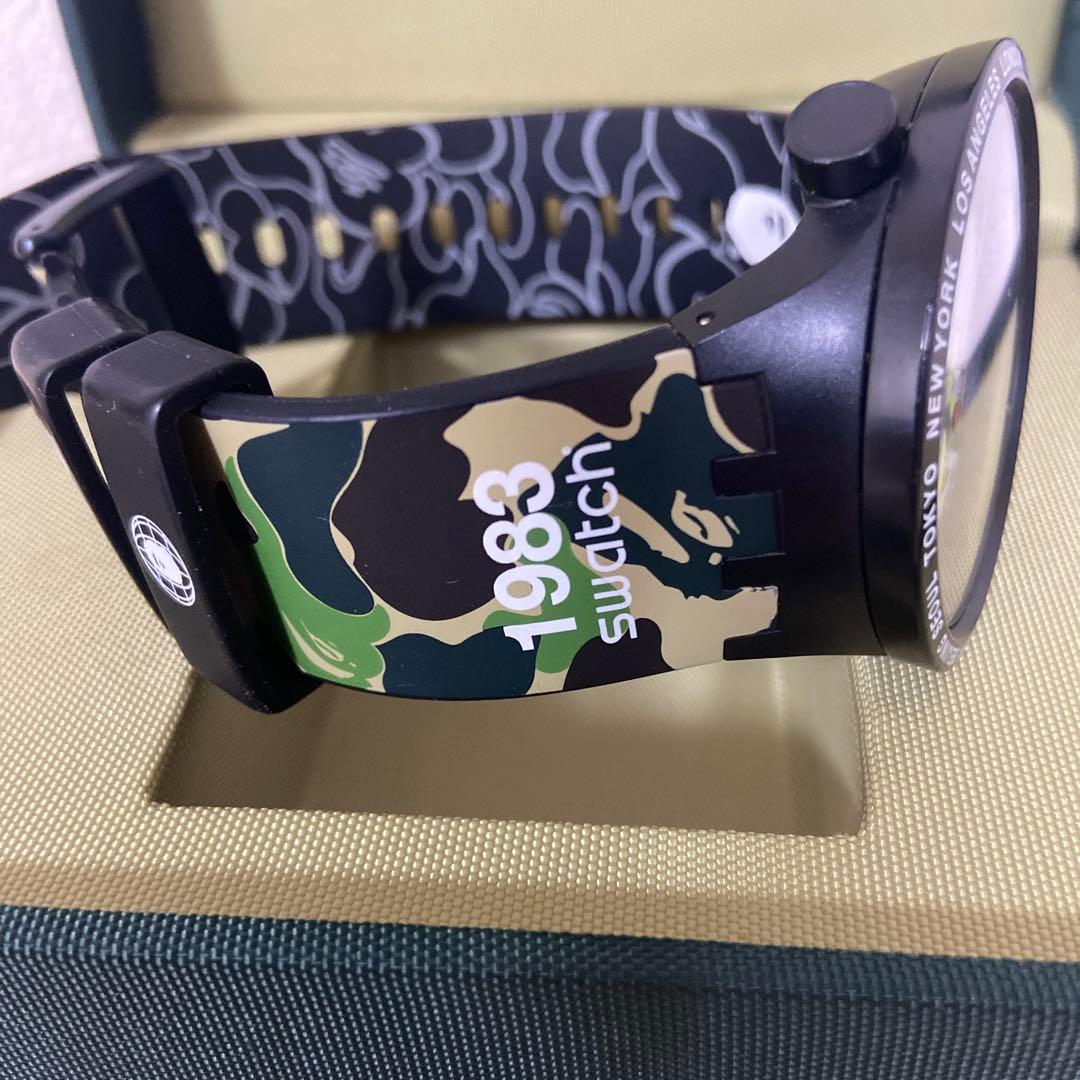 swatch BIG BOLD BAPE THE WORLD Quartz Men's — Japanese
