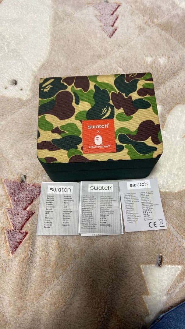 swatch BIG BOLD BAPE THE WORLD Quartz Men's — Japanese