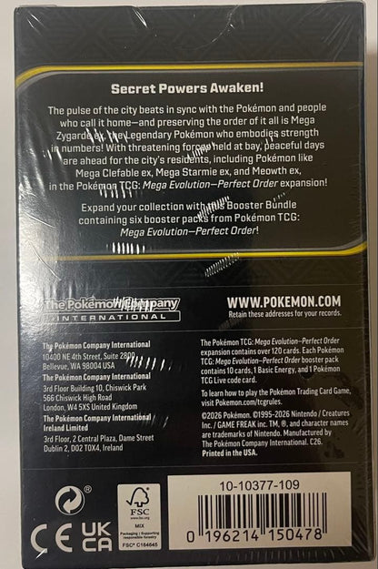 Pokemon Pokémon Card Mega Evolution Perfect Order Box — Japanese