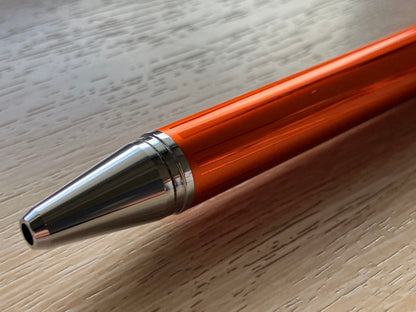 Evolt 2+1 Stripe Orange Pilot pen with black and red ballpoint and mechanical pencil in aluminum body