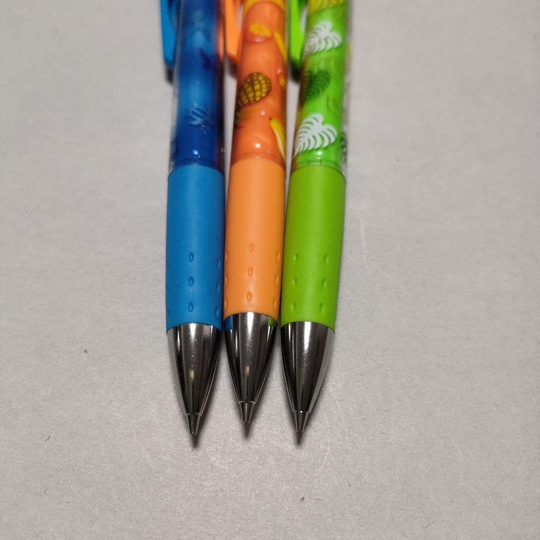 Set of 3 PILOT Opt mechanical pencils with Hawaiian Fruit, Monstera, and Honu patterns from the Aloha Collection
