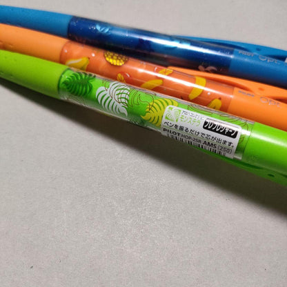 Set of 3 PILOT Opt mechanical pencils with Hawaiian Fruit, Monstera, and Honu patterns from the Aloha Collection