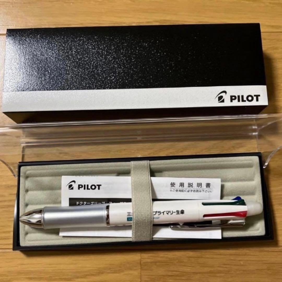 PILOT Dr.GRIP 4+1 Rilakkuma pen featuring black, red, blue, green ink and mechanical pencil with plastic case