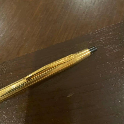 CROSS Classic Century Twist Ballpoint Pen No.37 in black with silver accents, unused condition