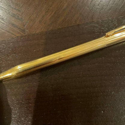 CROSS Classic Century Twist Ballpoint Pen No.37 in black with silver accents, unused condition