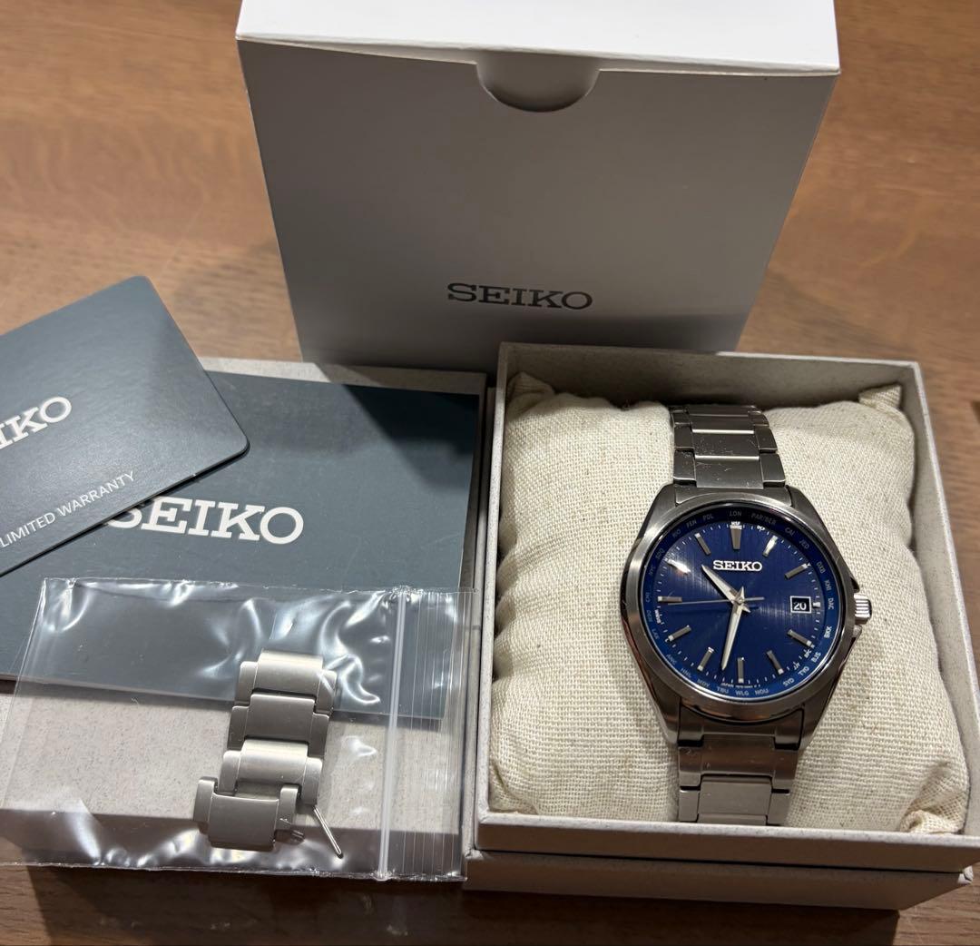 SEIKO SBTR009 Solar Men's Watch — Japanese