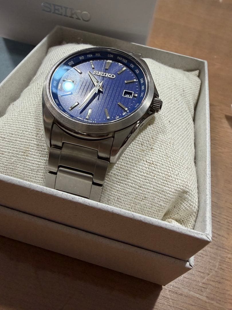 SEIKO SBTR009 Solar Men's Watch — Japanese