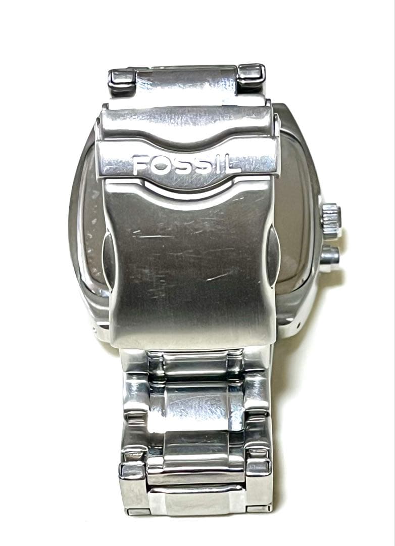 FOSSIL スクエア アナログ ステンレスベルト Analog Men's Watch — Japanese