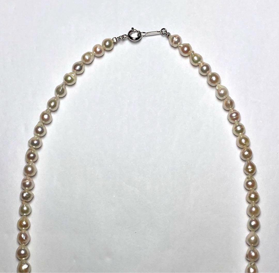 Akoya Pearl Necklace SH169 with 5.0-5.5mm pearls on a 42 cm length strand