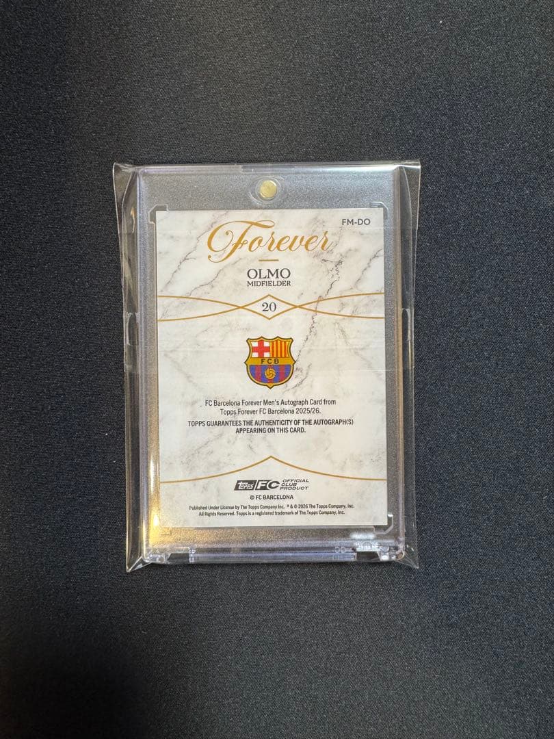 Topps Forever FC Barcelona Olmo Signed Card — Japanese