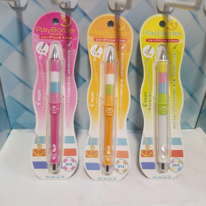 Limited Edition Pilot Dr. Grip Play Border 6-color mechanical pencil full set in Marine series from 2012, new and unopened