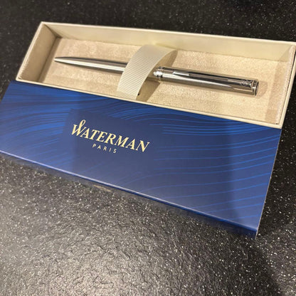 WATERMAN Paris silver metal ballpoint pen new unused with paper bag packaging