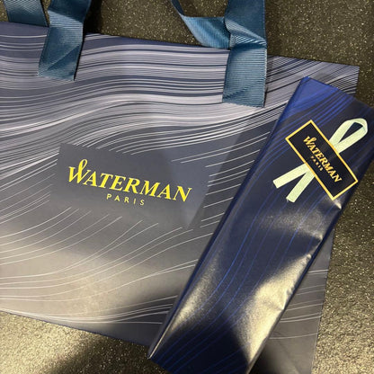 WATERMAN Paris silver metal ballpoint pen new unused with paper bag packaging