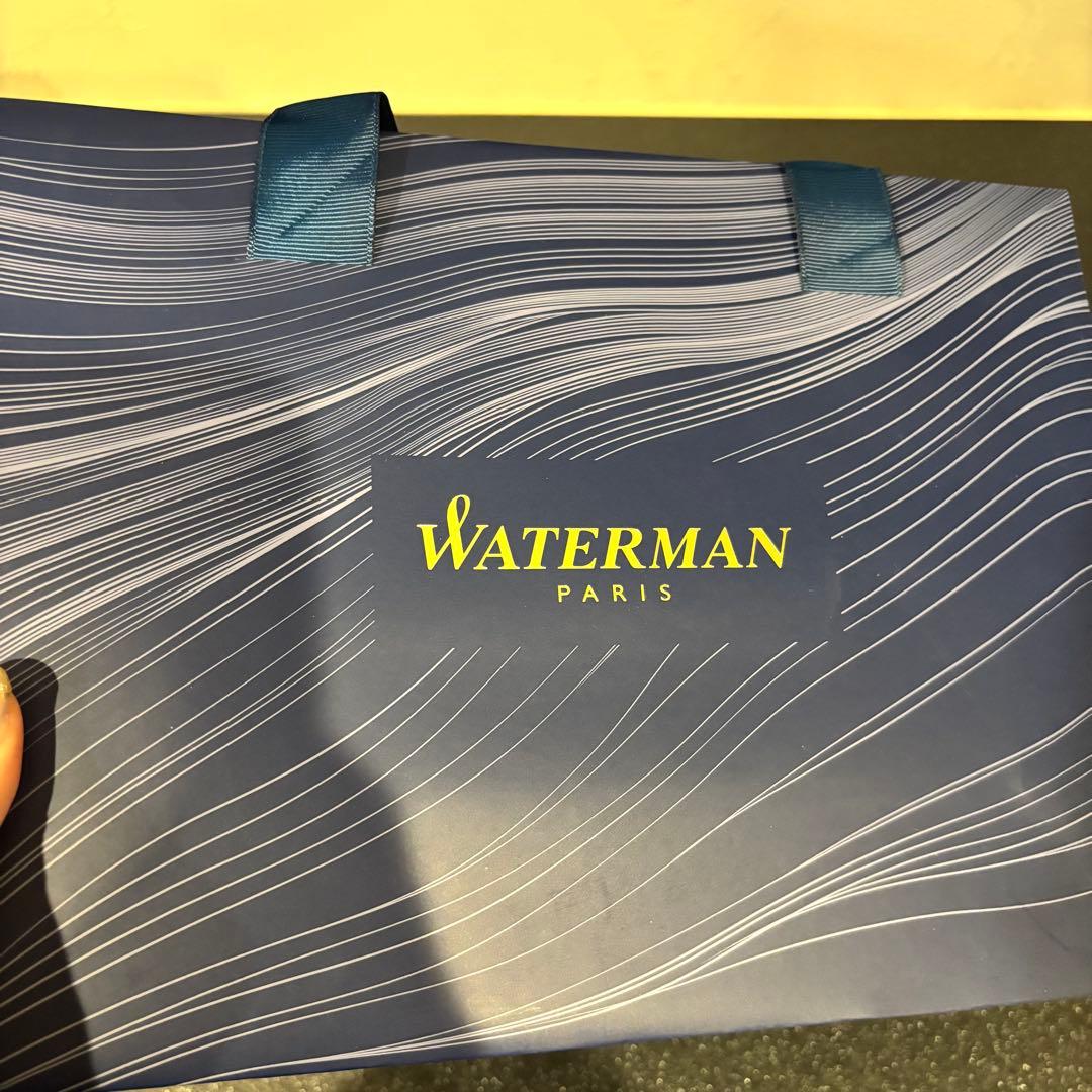 WATERMAN Paris silver metal ballpoint pen new unused with paper bag packaging
