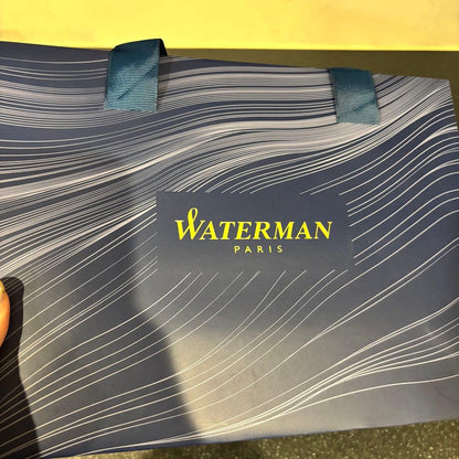 WATERMAN Paris silver metal ballpoint pen new unused with paper bag packaging