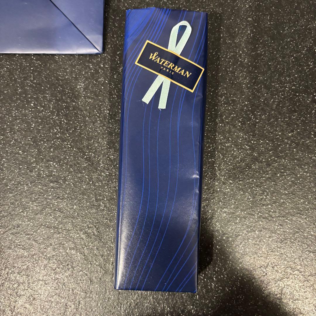 WATERMAN Paris silver metal ballpoint pen new unused with paper bag packaging