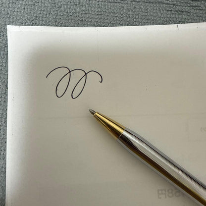 CROSS Century II Medalist ballpoint pen in silver with one dent near the top
