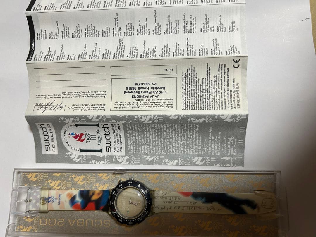 swatch Atlanta Olympic Set Digital Men's — Japanese