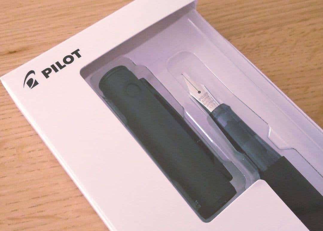 Pilot Livrite Lightive Matte Black fountain pen with fine nib and high airtight inner cap design