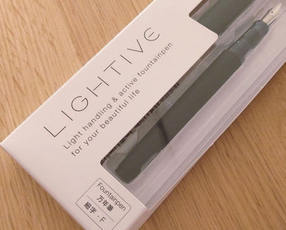 Pilot Livrite Lightive Matte Black fountain pen with fine nib and high airtight inner cap design