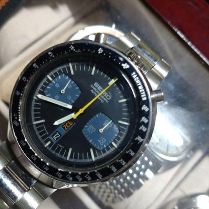 SEIKO Speed Timer Analog Men's Watch — Japanese