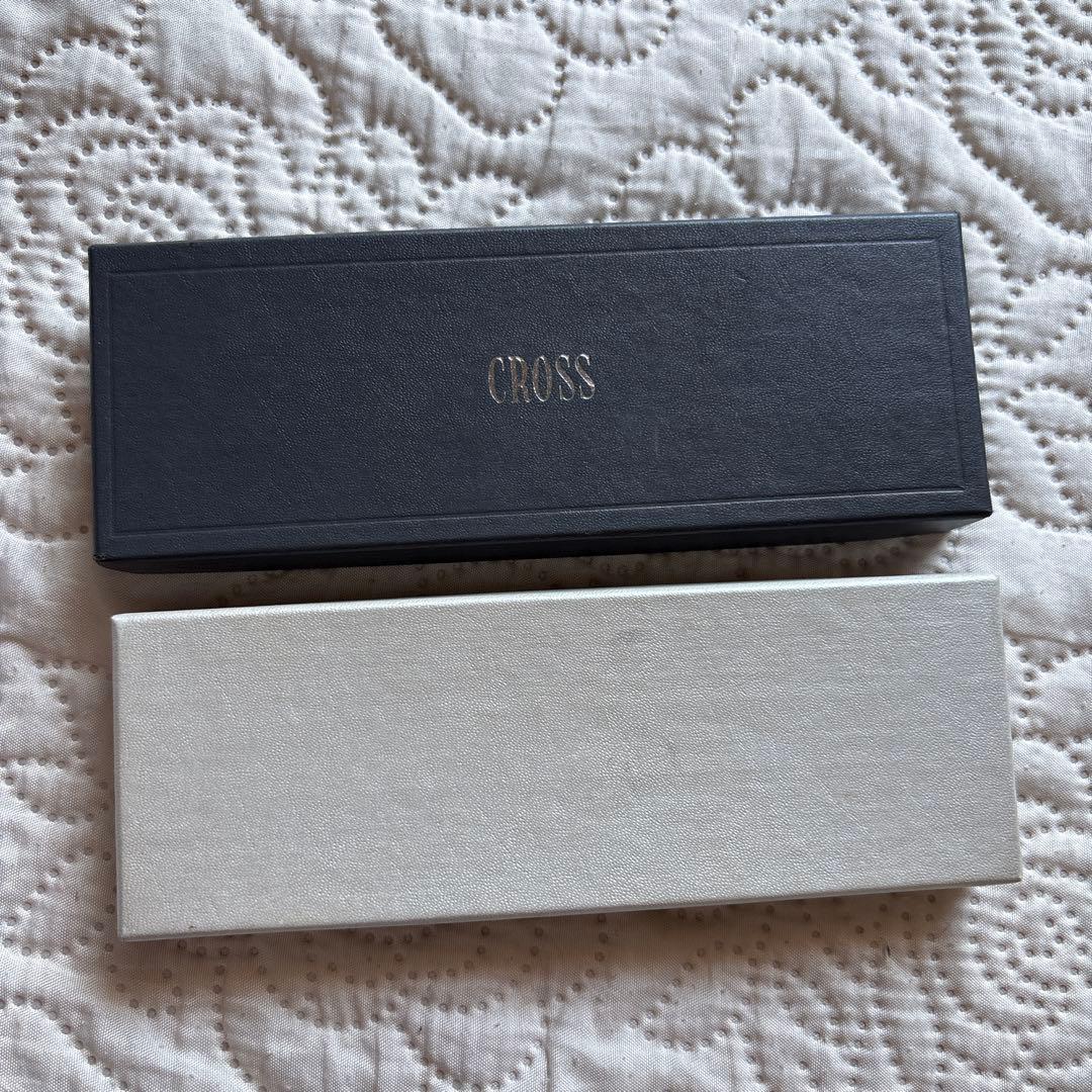 Cross Ballpoint Pen model 3502 silver chrome vintage rare USA with case and manual