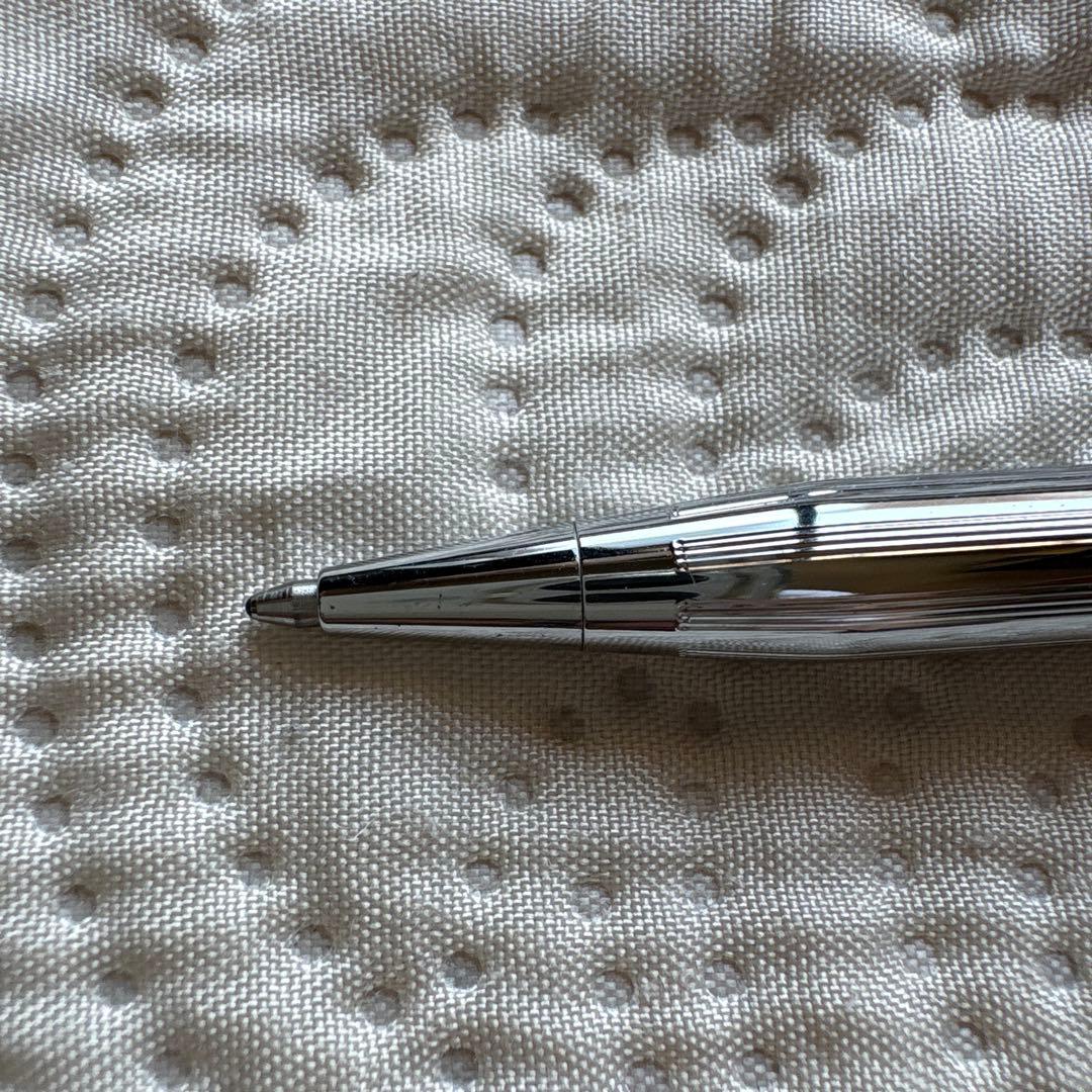 Cross Ballpoint Pen model 3502 silver chrome vintage rare USA with case and manual