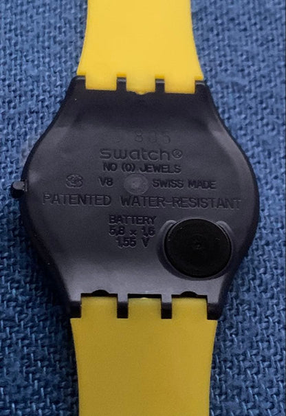 swatch SKIN 1st model イエロー Quartz Men's — Japanese