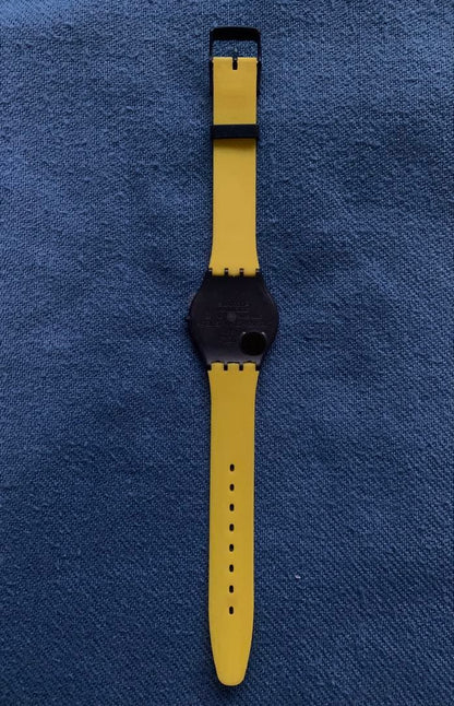 swatch SKIN 1st model イエロー Quartz Men's — Japanese