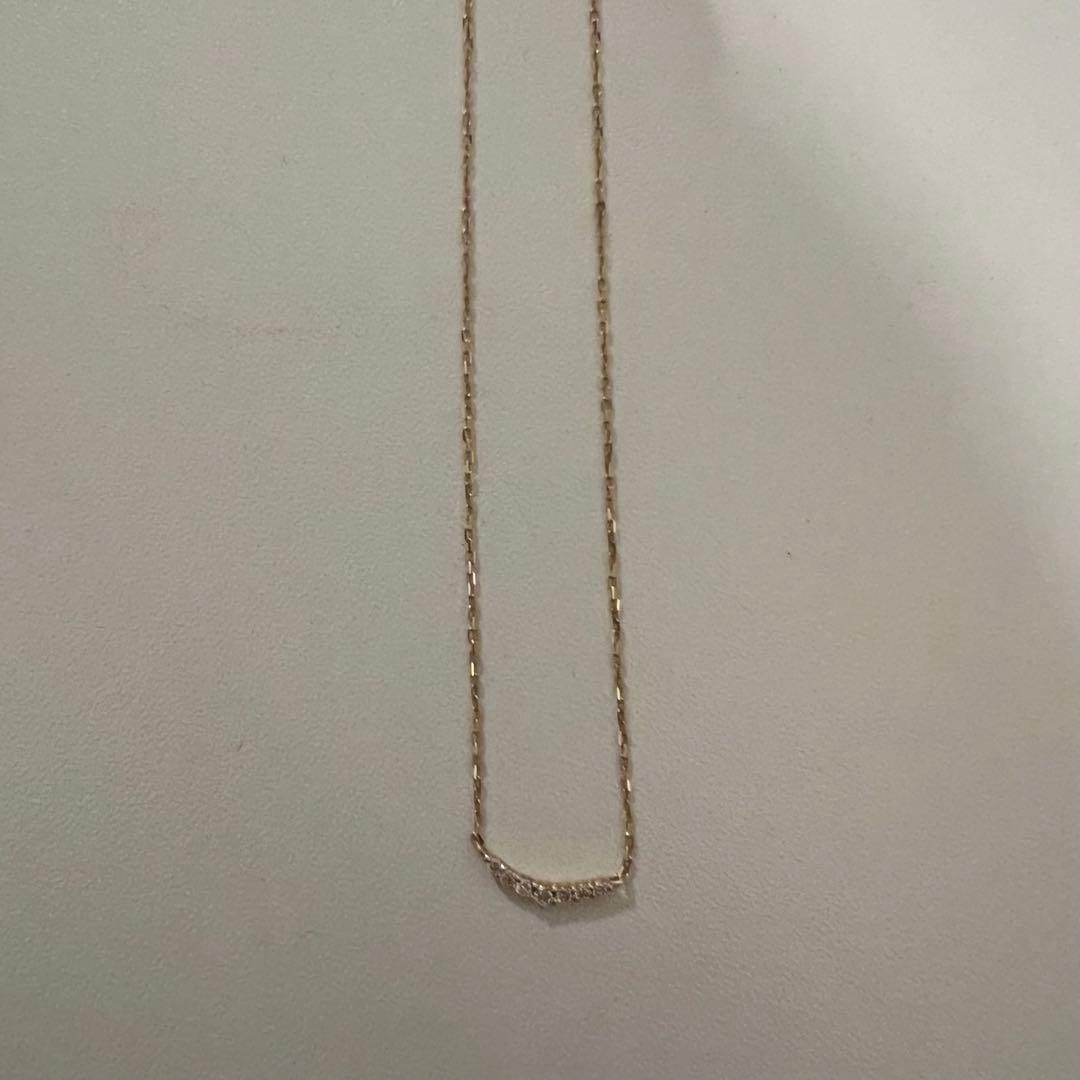 Agete Necklace with 19.5 cm length featuring a 1 cm stone and 1.3 cm decorative pendant
