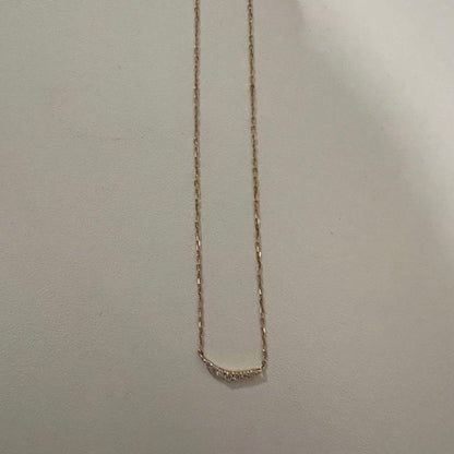 Agete Necklace with 19.5 cm length featuring a 1 cm stone and 1.3 cm decorative pendant