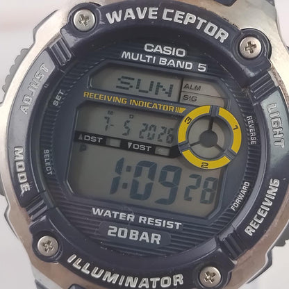 CASIO Wavecepter Digital Quartz Men's Watch — Japanese