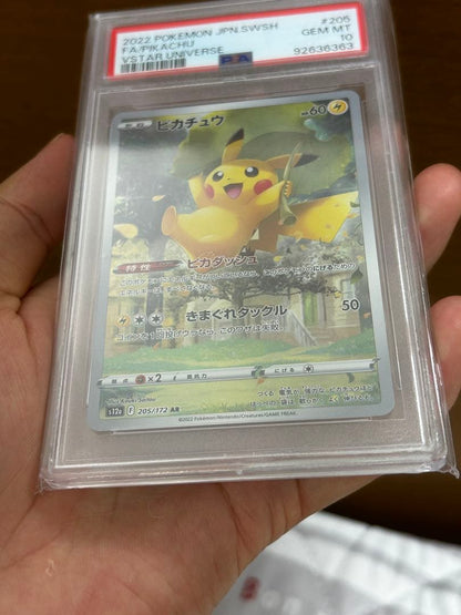 PSA 10 Pokemon Pikachu AR — S High Class Pack VSTAR Universe 205/172 — Japanese