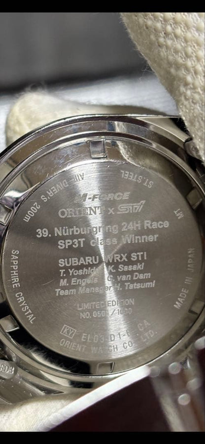 ORIENT Subaru STI Durability 24 Victory Edition Automatic Men's Watch — Japanese