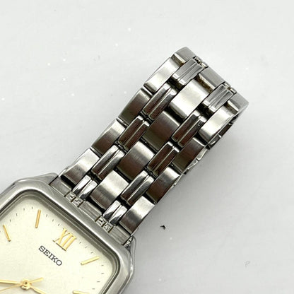 SEIKO SPIRIT レクタンギュラー デイト Quartz Men's Watch — Japanese