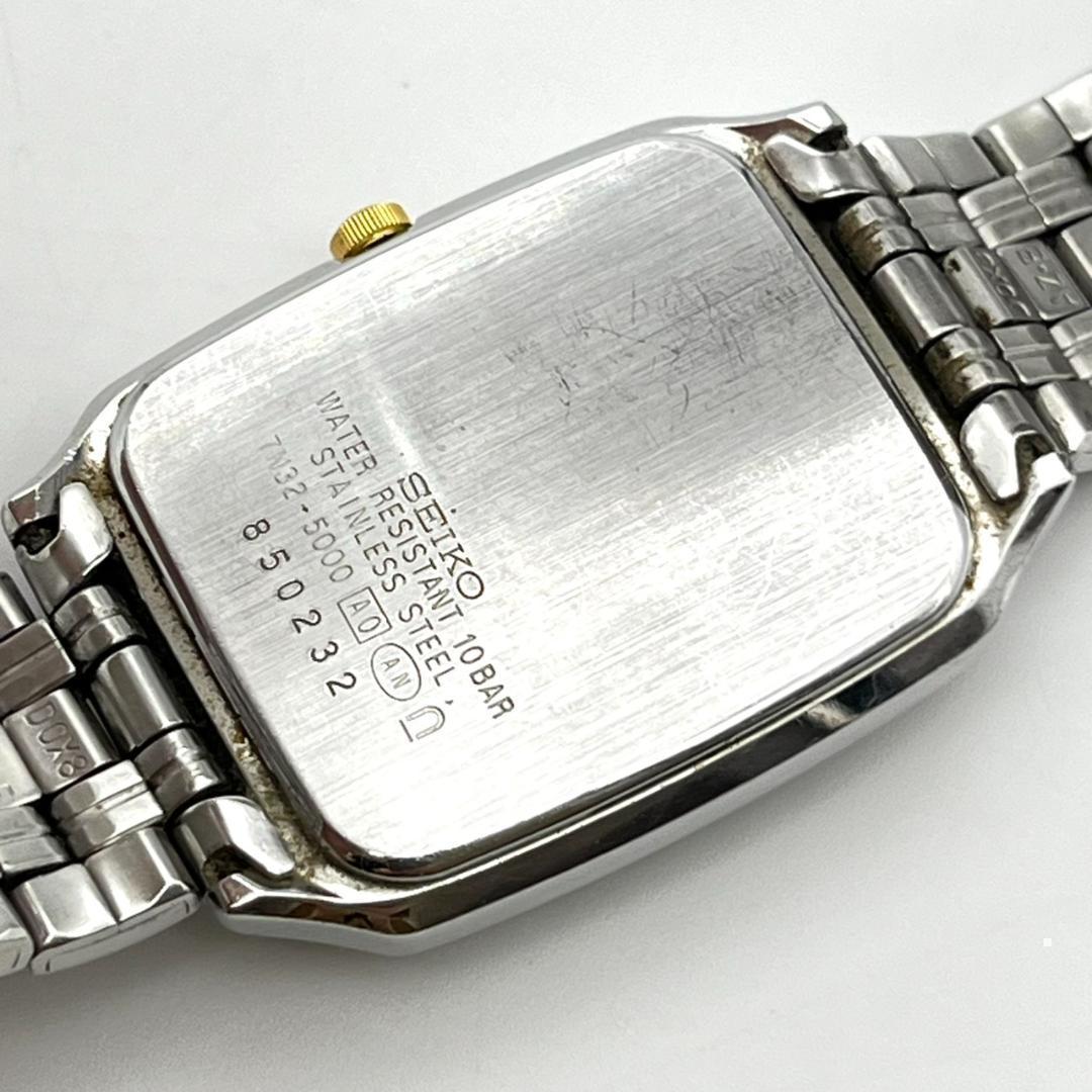 SEIKO SPIRIT レクタンギュラー デイト Quartz Men's Watch — Japanese