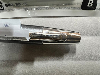 Pilot Capless Deiseer FCT15SRGYF fountain pen in dark gray mica with 18 karat gold nib