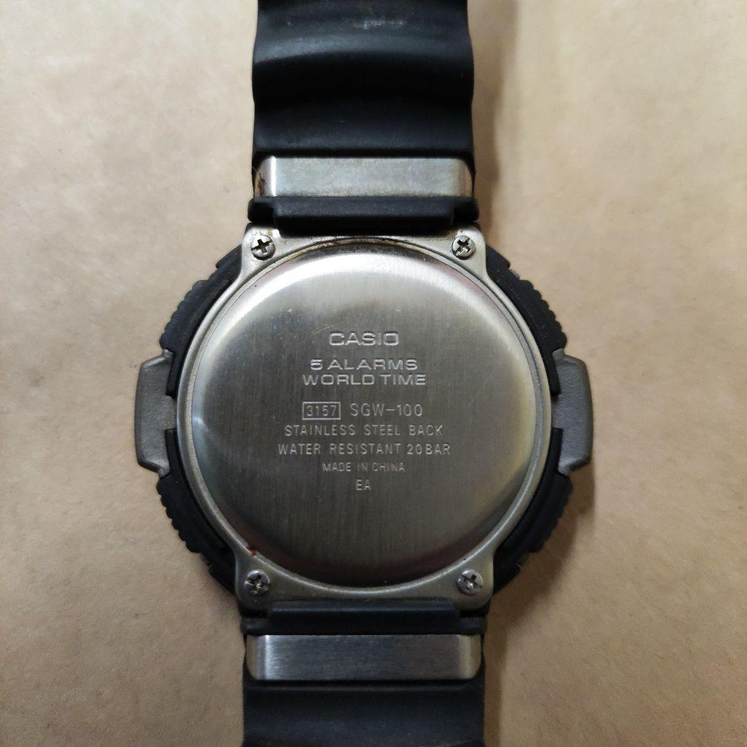 CASIO SGW-100 Digital Men's Watch — Japanese