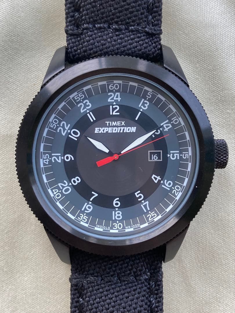 TIMEX EXPEDITION Military Classic Stealth Quartz Men's Watch — Japanese
