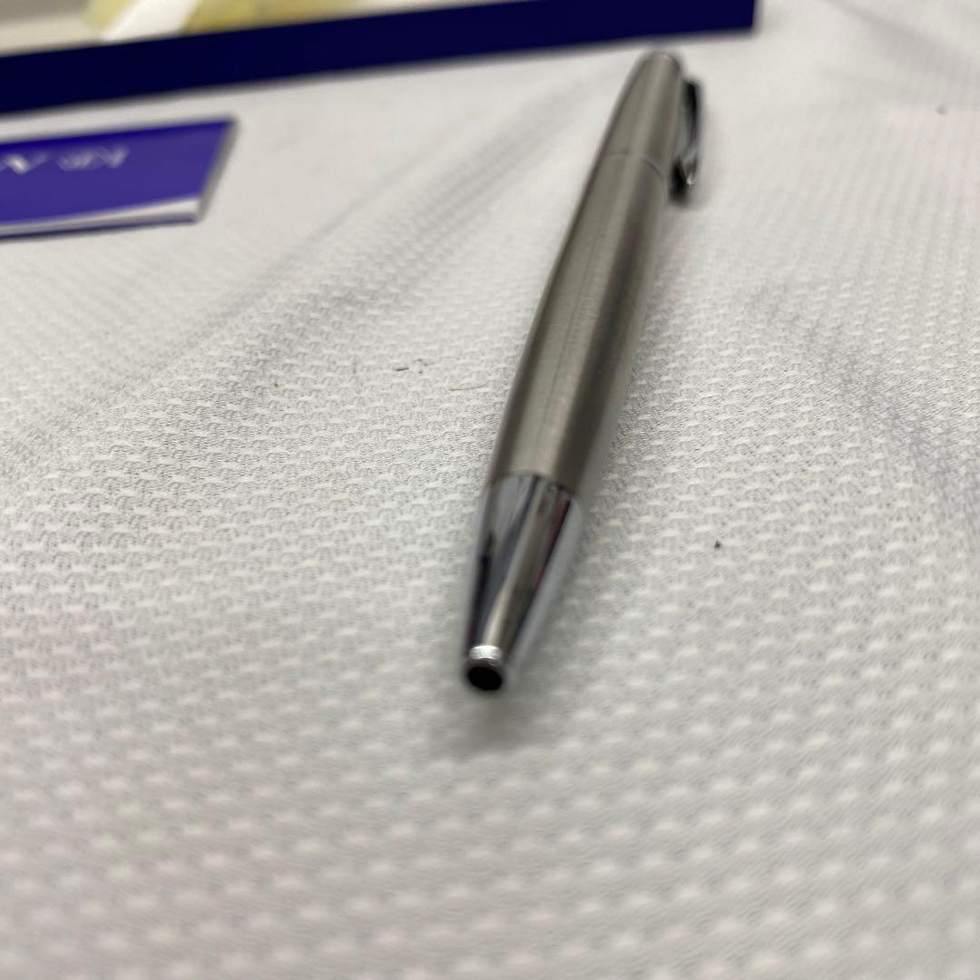 Waterman ballpoint pen made of metal showing signs of aging with included protective case