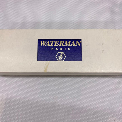 Waterman ballpoint pen made of metal showing signs of aging with included protective case
