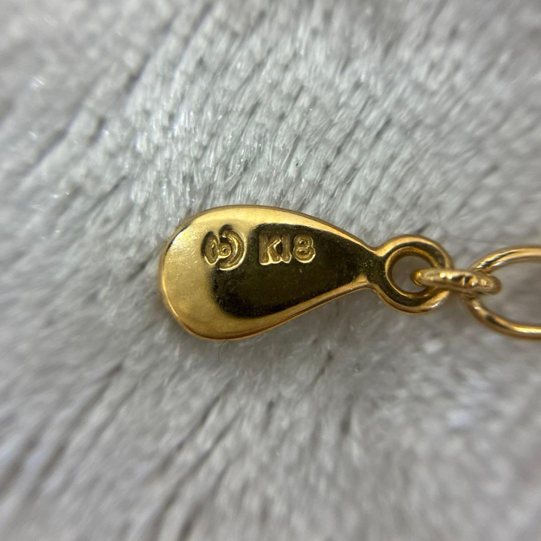 TASAKI pearl necklace with diamond charm in 18K gold, 39.5 cm length, displayed on white background