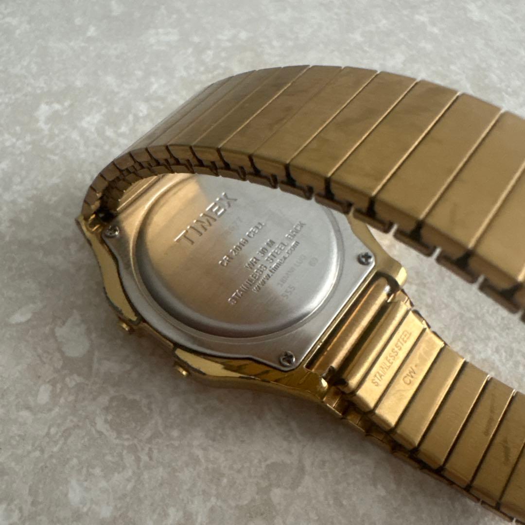 TIMEX Digital Gold Men's Watch — Japanese