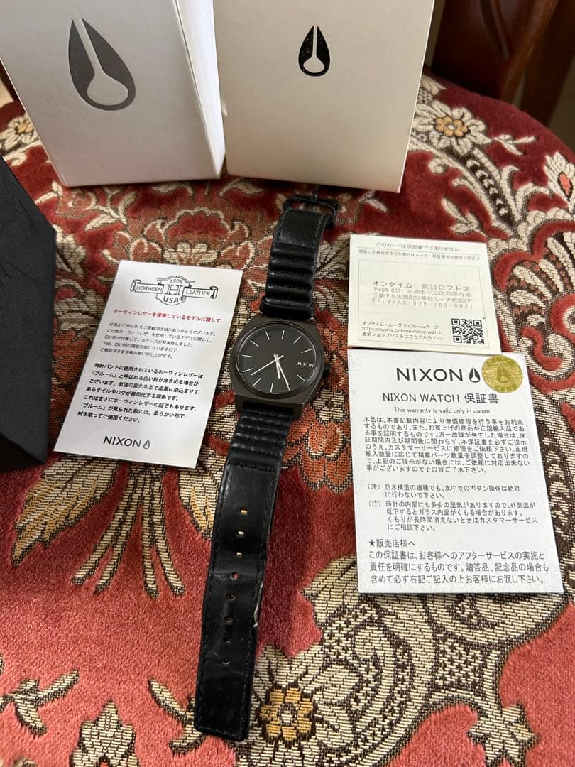 NIXON TimeTeller Horween Leather Quartz Men's Watch — Japanese