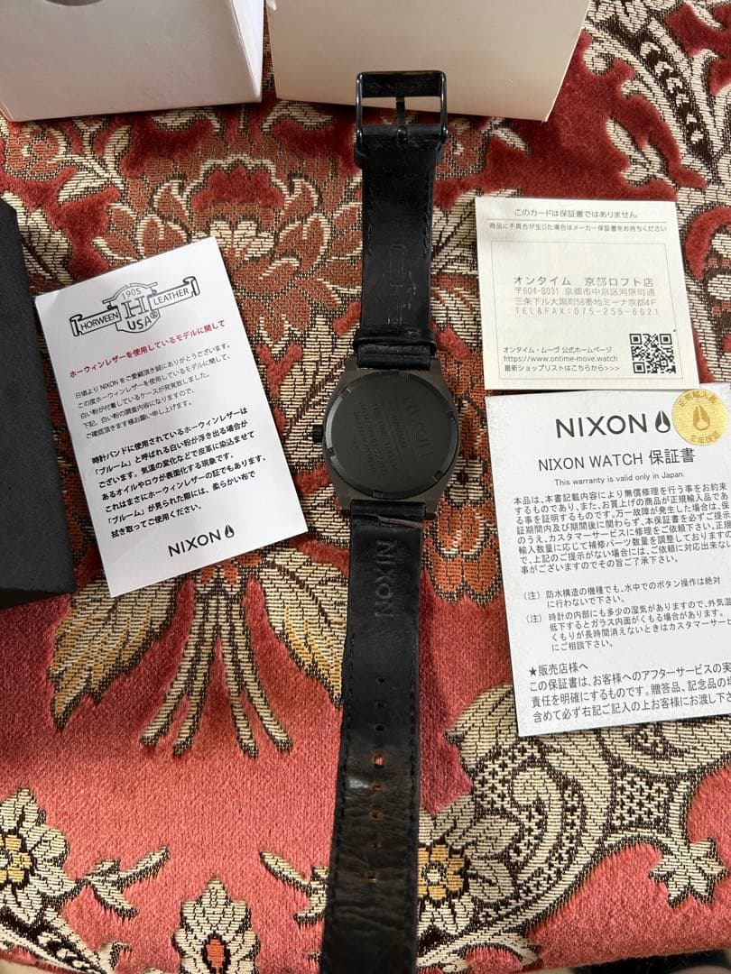 NIXON TimeTeller Horween Leather Quartz Men's Watch — Japanese