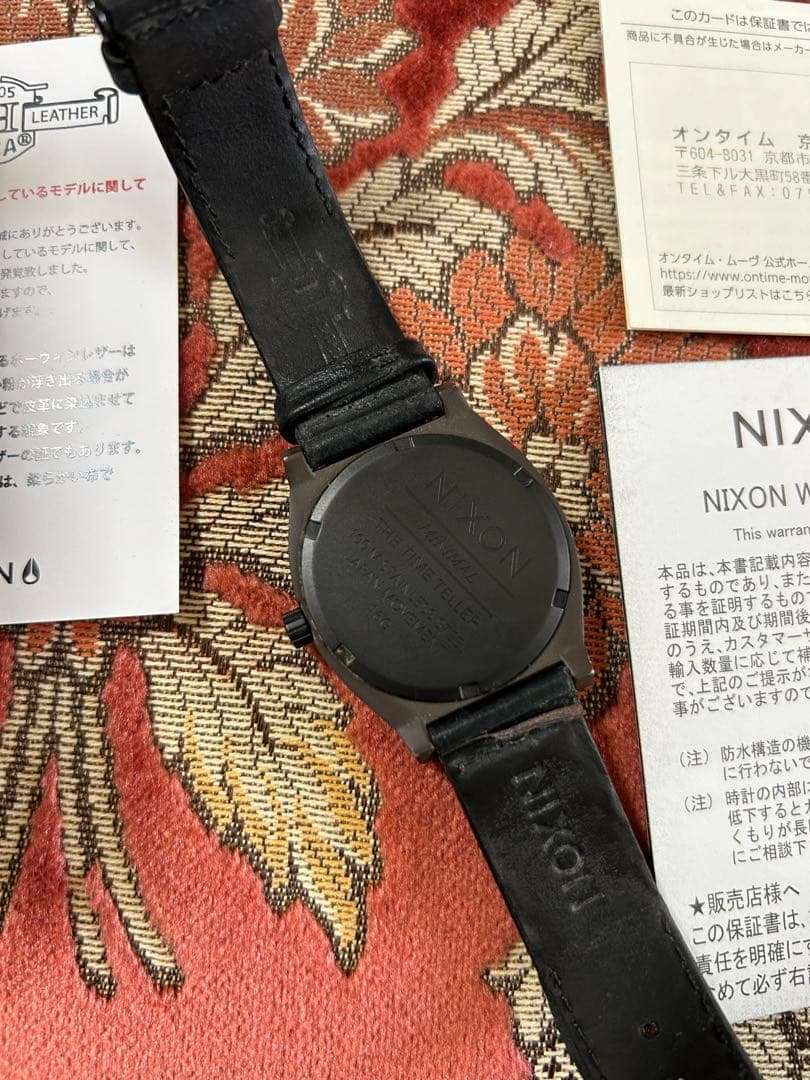 NIXON TimeTeller Horween Leather Quartz Men's Watch — Japanese