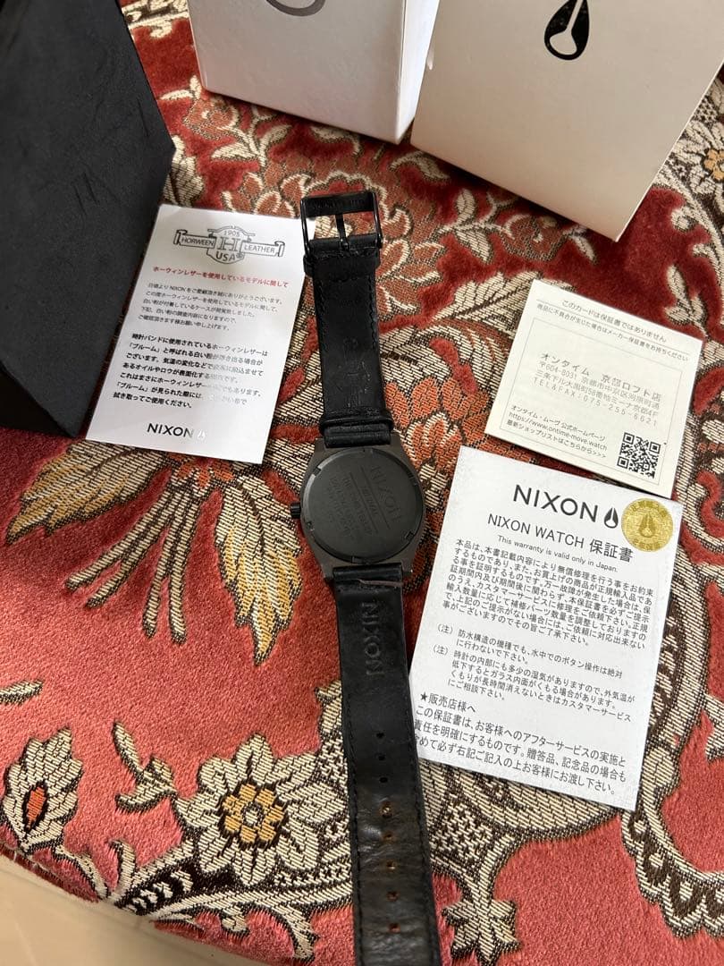 NIXON TimeTeller Horween Leather Quartz Men's Watch — Japanese