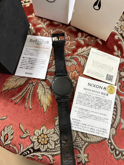 NIXON TimeTeller Horween Leather Quartz Men's Watch — Japanese